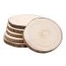 FORACKS Natural Round Wood Slices 6 Pack 8-9 inches Unfinished Wood kit Circles DIY Crafts Wood Ornament Discs 8-9 Inch(6Pcs)