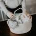Parker Baby Rope Diaper Caddy Organizer - Nursery Storage Bin and Car Organizer for Diapers and Baby Wipes - White - Buy Online on GoSupps.com