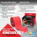 Physix Gear Sport Kinesiology Tape (2 Pack or 1 Pack)  Best Waterproof Muscle Support Adhesive  2in x 16.4ft Roll Uncut  Physio Therapeutic Aid for Injury Recovery Red (1 Pack + eGuide) - Buy Online on GoSupps.com