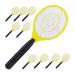10 x electrical fly clapes without chemical fabrics fly slower against flying mosquitoes & mosquitoes Fly Swatter yellow yellow yellow 10 pack