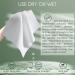 WOWOTEX Bamboo Disposable Face Towel Biodegradable Large Dry Face Wipes - 60 Count, Extra Thick & Soft for Sensitive Skin - Makeup Removal, Facial Cleansing, Nursing, Travel - Pack of 1 - Buy Online on GoSupps.com
