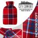 2 Litre Hot Water Bottle with Red Check Fleece Cover - Buy Online on GoSupps.com