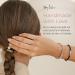 Lilla Barre Ponytails Hair Ties & Bracelets Set - 3 Pack No Crease Hair Ties for Women - Silver Starfish/Bellflower Design - 2 Count Bracelets Included - Buy Online on GoSupps.com