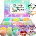Unicorn Bath Bombs for Girls with Jewelry Inside Plus Jewelry Box for Kids - 6 Pack Skin Moisturizing Natural and Organic Bath Bombs for Kids with Surprise Inside - Birthday Gift for Girls