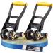 Gibbon Slacklines Flowline 82ft with Treewear - Yellow/Blue | 1 Line, 2 Ratchet Straps, Tree Protection - Buy Online on GoSupps.com