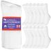 Special Essentials 12 Pairs Cotton Diabetic Crew Socks - Non-Binding Wide Top Comfort & Support for Men & Women White Large