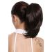 WIG ME UP - 15-09-8 hairpiece ponytail extension butterfly clip short wide voluminous straight brown medium brown 30 cm