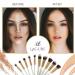 Premium Kabuki Makeup Brush Set - Ultimate Brushes for Eyeshadow Contour Blush & Foundation - Complete with Cosmetic Brush Guide for Flawless Application - Buy Online on GoSupps.com