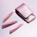 TWEEZERMAN Mini Tweezers Set - 3 Travel-Friendly Eyebrow Tweezers in Pink | Perfect for On-the-Go Grooming - Buy Online on GoSupps.com