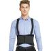NeoTech Care Lumbar Brace with Removable Pants Clips & Detachable Suspenders - Back Support Belt - Adjustable & Breathable - Shoulder Holsters - Black (Size L) - Buy Online on GoSupps.com