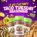 FlavorGod Taco Tuesday Seasoning - Zero Calories, Low Sodium, Carbs & Sugar - Gluten Free, No MSG, Paleo, Vegan, Dairy Free, Keto, Kosher - 5oz (1 Pack) - Buy Online on GoSupps.com
