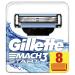 Gillette razor blades for men Mach3 8 Refill 8 Mach3 Start blades