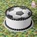 J & M Deco Football Tortenlleiter - Birthday Cake Decoration - 20 cm Fondant Cake Topper - Perfect for Football Themed Celebrations - Buy Online on GoSupps.com