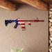Custom Wood Laser Cut Floating Gun Sign | Personalized AR-15/M16 Decor | Unique USA Patriot Gift | Personal Prints - Buy Online on GoSupps.com