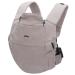 Fillikid baby carrier natural - children's carrier made of cotton and nettle fiber fabric multifunctional wearing aid from 3.5 kg - belly carrier and back carrier - gray