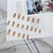 Buy White Brown French Press Almond Nails | Medium Camellia Acrylic Press-On Fake Nails with Glue - Perfect for Youthful Manicure Style - Buy Online on GoSupps.com