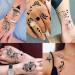52 Sheets Creative Black Tiny Crown Infinity Triangle Temporary Tattoos for Men and Women - Waterproof Arm, Hand, Face, Finger, and Neck Tatoo Stickers - Buy Online on GoSupps.com