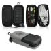 Steez Golf Accessory Case - Golf Bag Organizer. Airtight, Water-Resistant, Protective Hard Case for Phone, Tees, Ball Markers, Repair Tools, and Golf Essentials. Removable Golf Glove Hanger/Dryer Grey