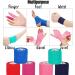 Mr. Pen Self Adhesive Bandage Wrap 2 x 5 Yards, 6 Pack | Assorted Colors | Elastic, Self Stick, Stretch, Self Adherent Medical Bandage - Buy Online on GoSupps.com