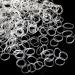 400pcs Clear Mini Hair Rubber Bands - Soft Elastic Hair Ties for Kids, Braids & Wedding Hairstyles - White - Buy Online on GoSupps.com