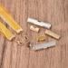 50Pcs Ribbon Crimp Clamp Ends | 30mm Bookmark Pinch Cord End Clasps for DIY Craft Making - Silver Tone - Buy Online on GoSupps.com