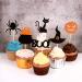36 Pack Halloween Cupcake Toppers - Witch Hat, Spider, Pumpkin, Ghost, Cat Cupcake Picks - Ideal for Baby Showers, Birthdays, Halloween Parties - Cake Decor Supplies (Pattern 1) - Buy Online on GoSupps.com