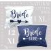 12 Pack Bridesmaids Makeup Bags Set + Bride Bag | Premium XL Natural Cotton Canvas - Bachelorette Party & Bridal Shower Gifts - White & Navy Blue - Buy Online on GoSupps.com