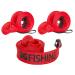 DynoGoods Fishing Rod Sleeve, 3 Pack, 7ft Casting Rod Protector/Rod Sock/Rod Cover Red