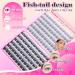 TOOCHUNAG Natural Lash Clusters - Wispy 9-12mm CC Curl Individual Eyelash Extensions for Beginners & Glasses Wearers - Buy Online on GoSupps.com