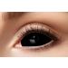 Eyecatcher -Sclera contact lens black with prescription 1 piece of 6 -month lens soft visual aid colored lens for Halloween and Carnival -2.5