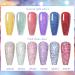 MEET ACROSS UV Nail Polish Glitter Gel Nail Gel Set Glitter Gel Nail 6 Colours Gel Polish Kit Gel Polish UV Colour Gel Set Manicure Gift Set Reflective Glitter-B - Buy Online on GoSupps.com