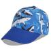 LANGZHEN 100% Cotton Outdoor Children's Kids Plain Baseball Cap Hat Adjustable Sun Hat for Girls Boys M Black Shark