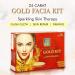 Gold Facial Kit - 6 Steps to Sparkling Skin Therapy | Radiant Glow & Skin Repair | Lightens Blemishes | International Shipping Available - Buy Online on GoSupps.com