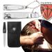 Three Swords Nail Clippers Set 'CLIP' - Fingernail & Toenail Clippers in Leather Case (NXM) - Premium Quality Grooming Tools for Men & Women - Buy Online on GoSupps.com