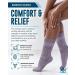 Doctor's Select Bamboo Diabetic Socks Women - 4 Pairs Crew | Size 6-9/9-11 | Light Blue/Purple/Pink | Medium - Buy Online on GoSupps.com