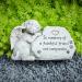 Sleeping Dog Angel Memorial Statue | Outdoor Dog Grave Marker | Sympathy Gift for Loss of Pet | Antique Stone Finish 8.86 inch - Buy Online on GoSupps.com