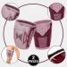 FEEL RECOVERY 2 Compression Bandage for Knee & Thigh Pain Relief | Breathable Non-Slip Support for Muscle Tears & Cramps - Unisex - S Bordeaux - Buy Online on GoSupps.com
