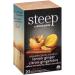 steep by Bigelow Organic Lemon Ginger Herbal Tea Bags 20 Count Box (Pack of 6) Caffeine Free Herbal Tea 120 Tea Bags Total Ginger Lemon