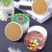 4 Inch Round White Unglazed Ceramic Coasters with Cork Backing - 48 Pieces for Crafts, DIY Projects, Painting, Mosaics - Buy Online on GoSupps.com