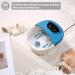 Foot Spa Massager with Bubble Jets & Customizable Heat - 14 Rollers & Pumice Stone - Soothing Relief for Tired Feet - Classic Blue - Buy Online on GoSupps.com