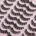 JIMIRE Faux Mink Cat Eye Lashes Fluffy Crossed Volume False Eyelashes Natural Look Handmade Premium Quality Reusable 16 Pairs Pack 16 Pairs - B - Buy Online on GoSupps.com