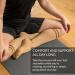 360 RELIEF - Flight Compression Socks Supports | Blood Circulation Travel Work XXL Beige with 2 Dark brown lines - Buy Online on GoSupps.com
