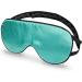 Silk Sleep Mask for Women and Men - Adjustable Non-Slip Strap - Comfortable Cooling Eye Mask - Light Blocking - Turquoise - Buy Online on GoSupps.com