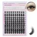Fluffy Lash Cluster With Self-Adhesive Bottom Lashes Manga Lash Cluster 10-18mm Fluffy Lash Extension Manga Lashes Volume Eyelashes Cluster No Glue Need Eyelash Clusters Individual Cluster Lashes Diva-fluffy