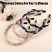 VOCOSTE Rhinestone Faux Pearl Wrap Fabric Headband Faux Faux Pearl Headband Women Hairband Black - Buy Online on GoSupps.com