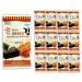 Korean Crispy Seasoned Seaweed Snacks Kimchi Spicy Sheets - 12 Individual Packs 100% Natural Laver 12 Pack Roasted Nori Snack Healthy Premium Gim by Unha's Asian Snack Box Kimchi 12 Pack