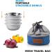 Stainless Steel Bowl Set - 6 inch 4 Pack BPA Free Bowls for Outdoor Dining | Camping, Hiking & BBQ - Portable Dinnerware with Mesh Travel Bag - Buy Online on GoSupps.com