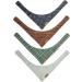 Remy+Roo Logan Dog Bandanas - Large 4 Pack | Premium Durable Fabric | Unique Shape | Adjustable Fit - Buy Online on GoSupps.com