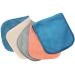 S&T INC. Always Off Reusable Makeup Remover cloths, 6” X 12”, Solid And Print, 5 Pack 5 Count (Pack of 1) Waves