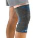 Mueller Sports Medicine FIR 4-Way Knee Support Sleeve, For Men and Women, Gray/Blue, S/M Small/Medium (Pack of 1)